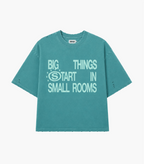 stemvius Dreamer Green T-Shirt, front flat lay