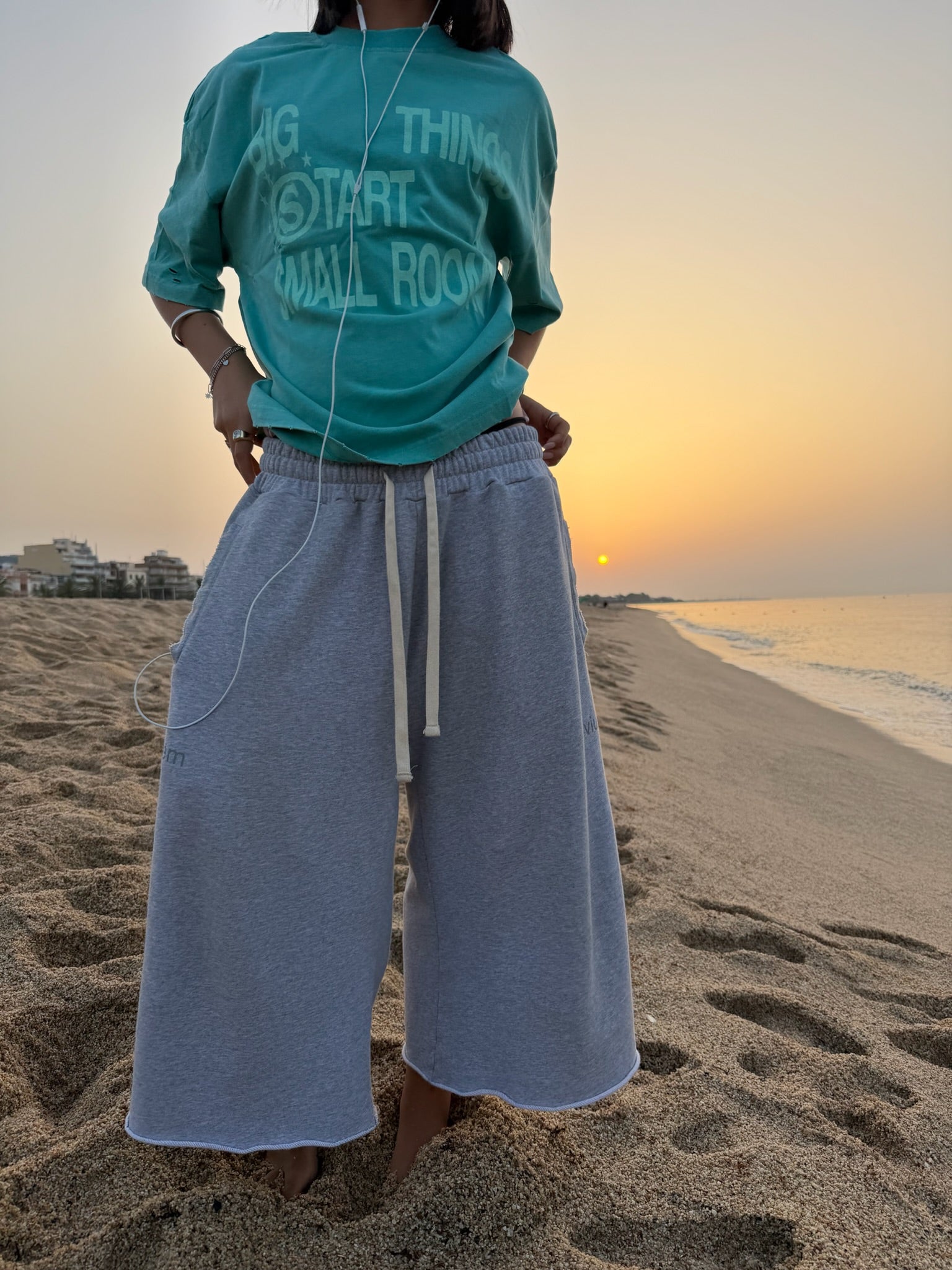 Yellow Star Gray Pant