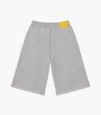 stemvius Yellow Star Gray Pant, back flat lay with yellow star patch