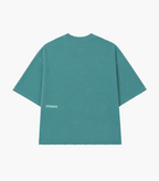 stemvius Dreamer Green T-Shirt, back flat lay with logo